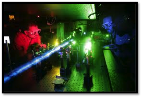 Laser Lab testing to develop the Laser Putt system